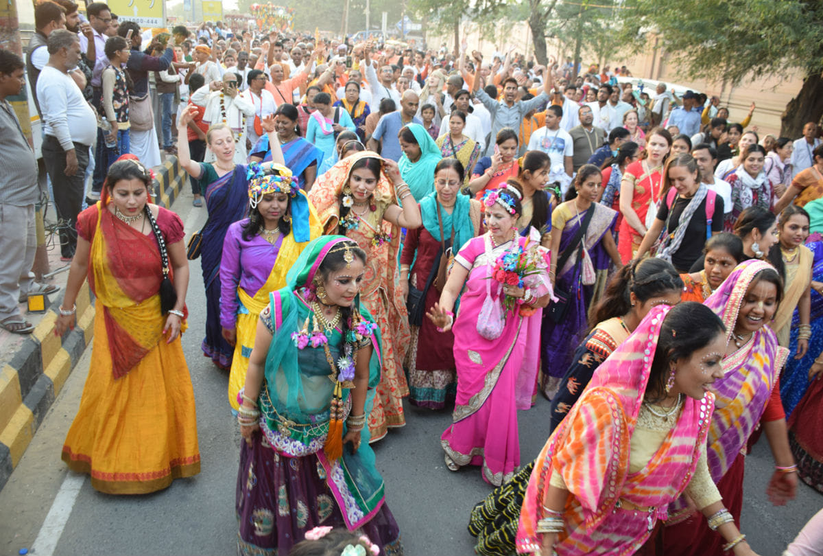 Bhagwan Jagannath Rath Yatra held by ISKCON in Vrindavan