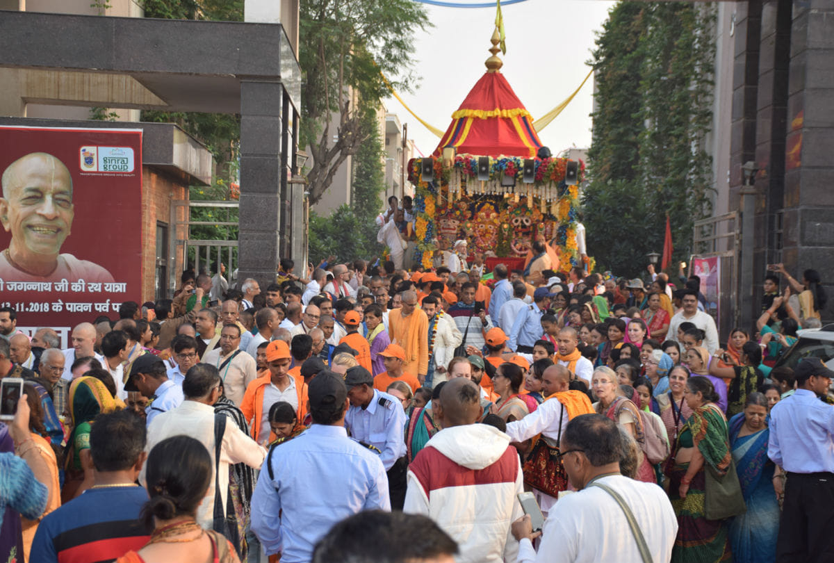 Bhagwan Jagannath Rath Yatra held by ISKCON in Vrindavan