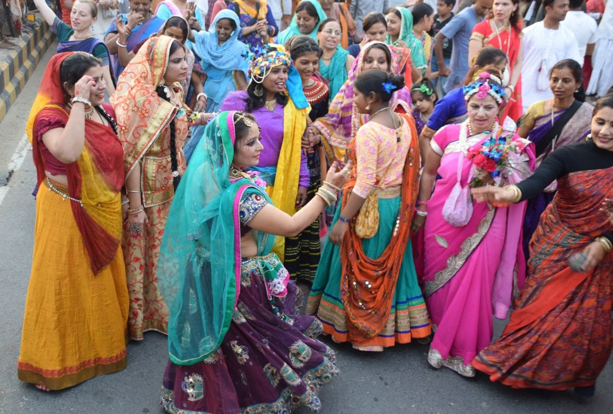 Bhagwan Jagannath Rath Yatra held by ISKCON in Vrindavan