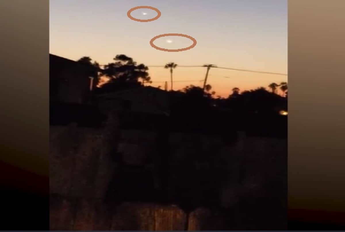 Shiny things appeared in the sky people talking about UFO