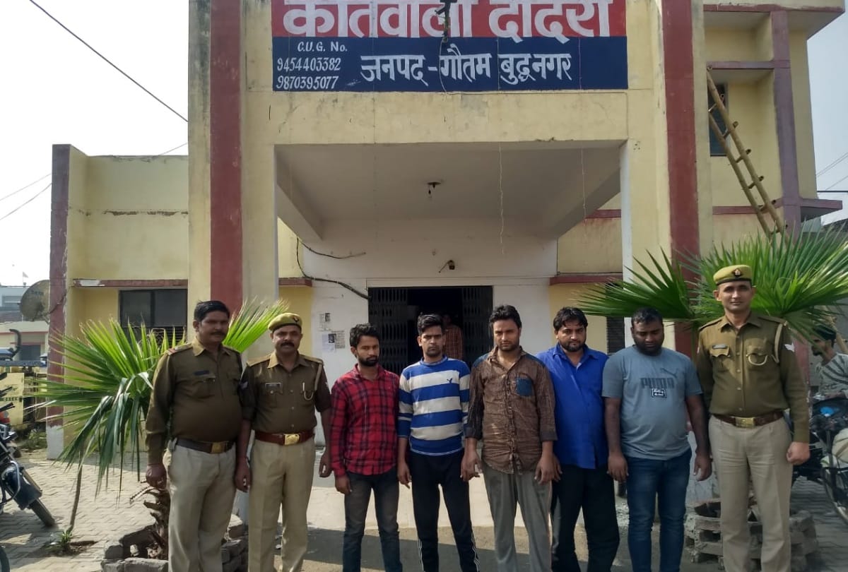 encounter in greater noida dadri 4 arrested