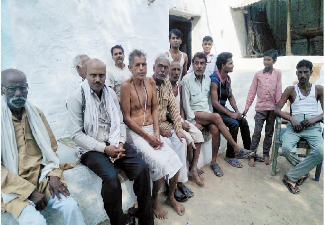 People of the village are extinguished night and day burning fire