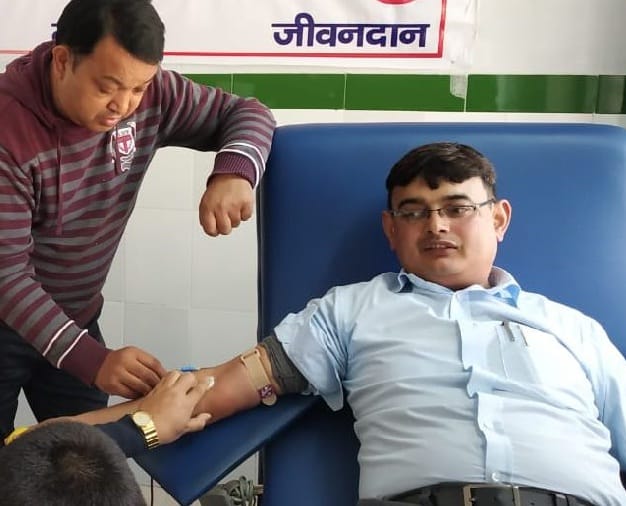 Had to donate blood, give up the necessary work