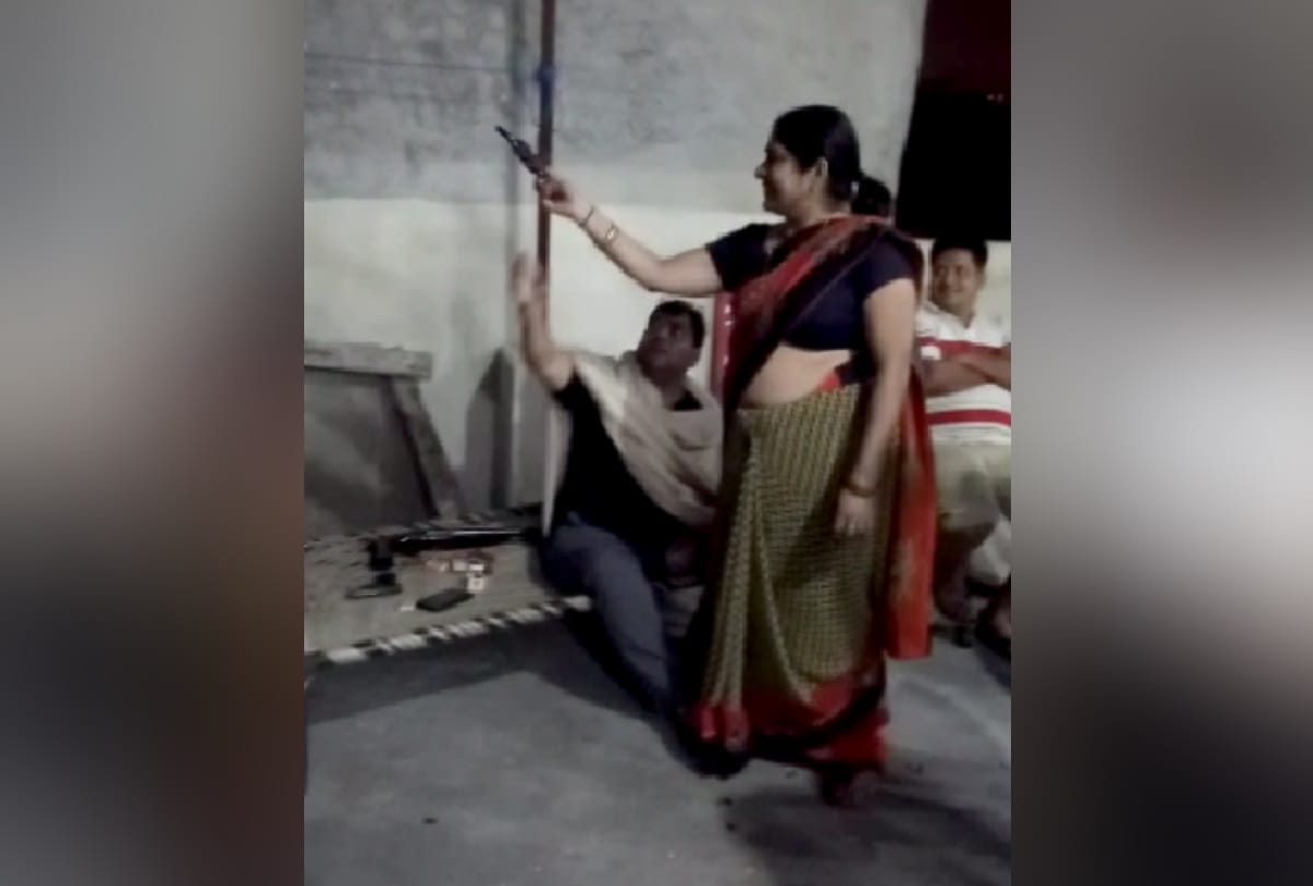 businessman family fire in air on diwali night as firecrackers were ban video goes viral case filed
