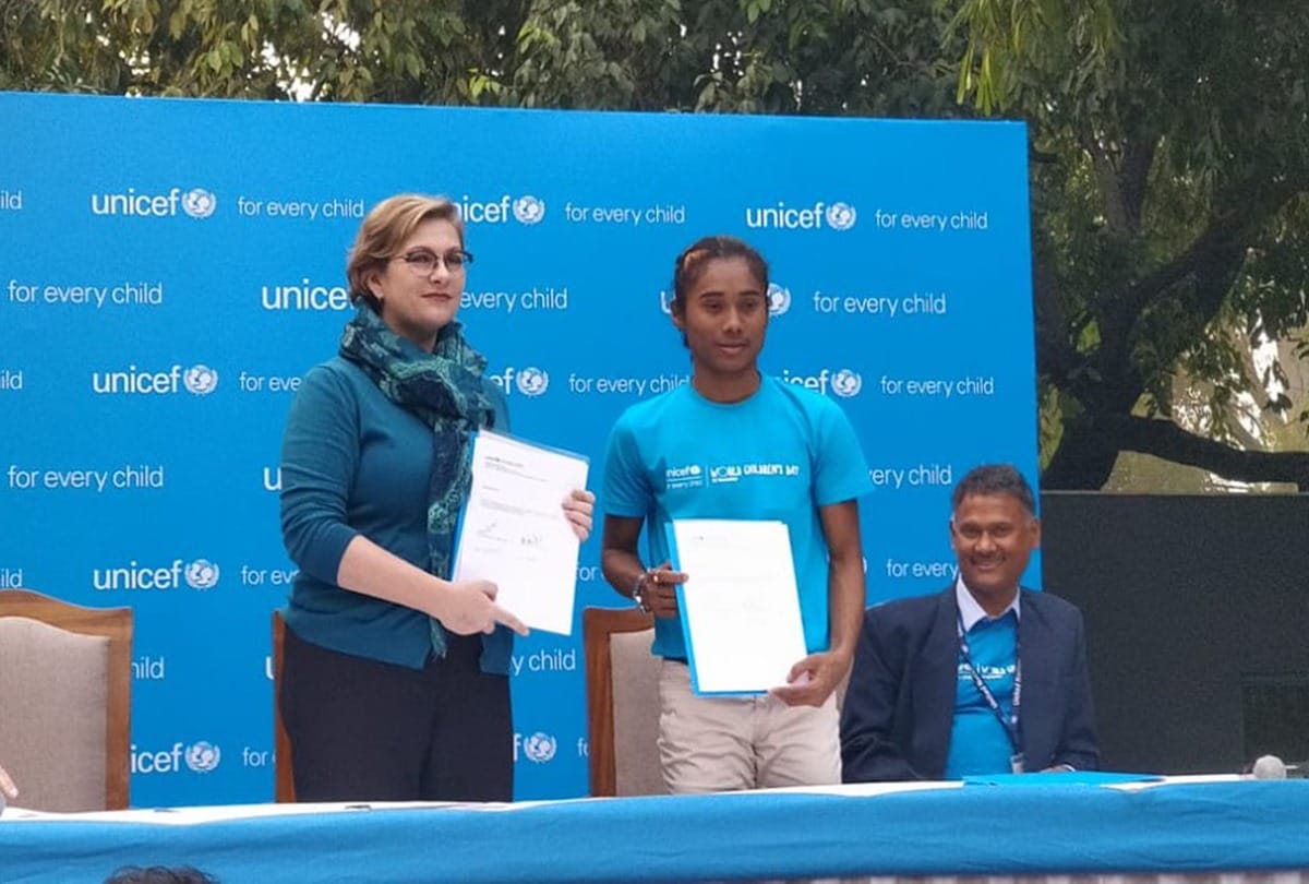 Indian sprinter hima das appointed as UNICEF India Youth Ambassador