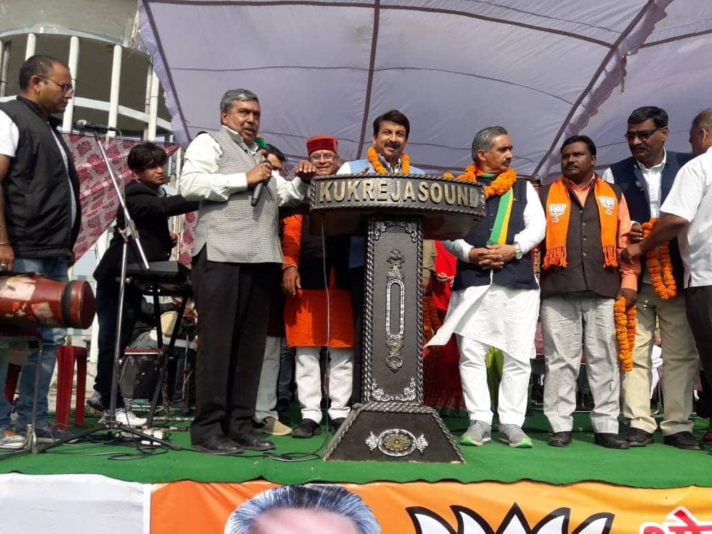 nikay chunav 2018 manoj tiwari come dehradun for voting campaign
