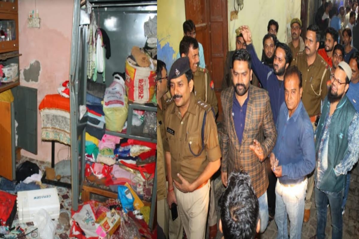 meerut police charged  to throw Quran after they raid to arrest accused