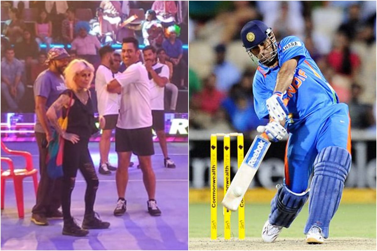 ms dhoni get on the field of kabaddi for a proffesional shoot