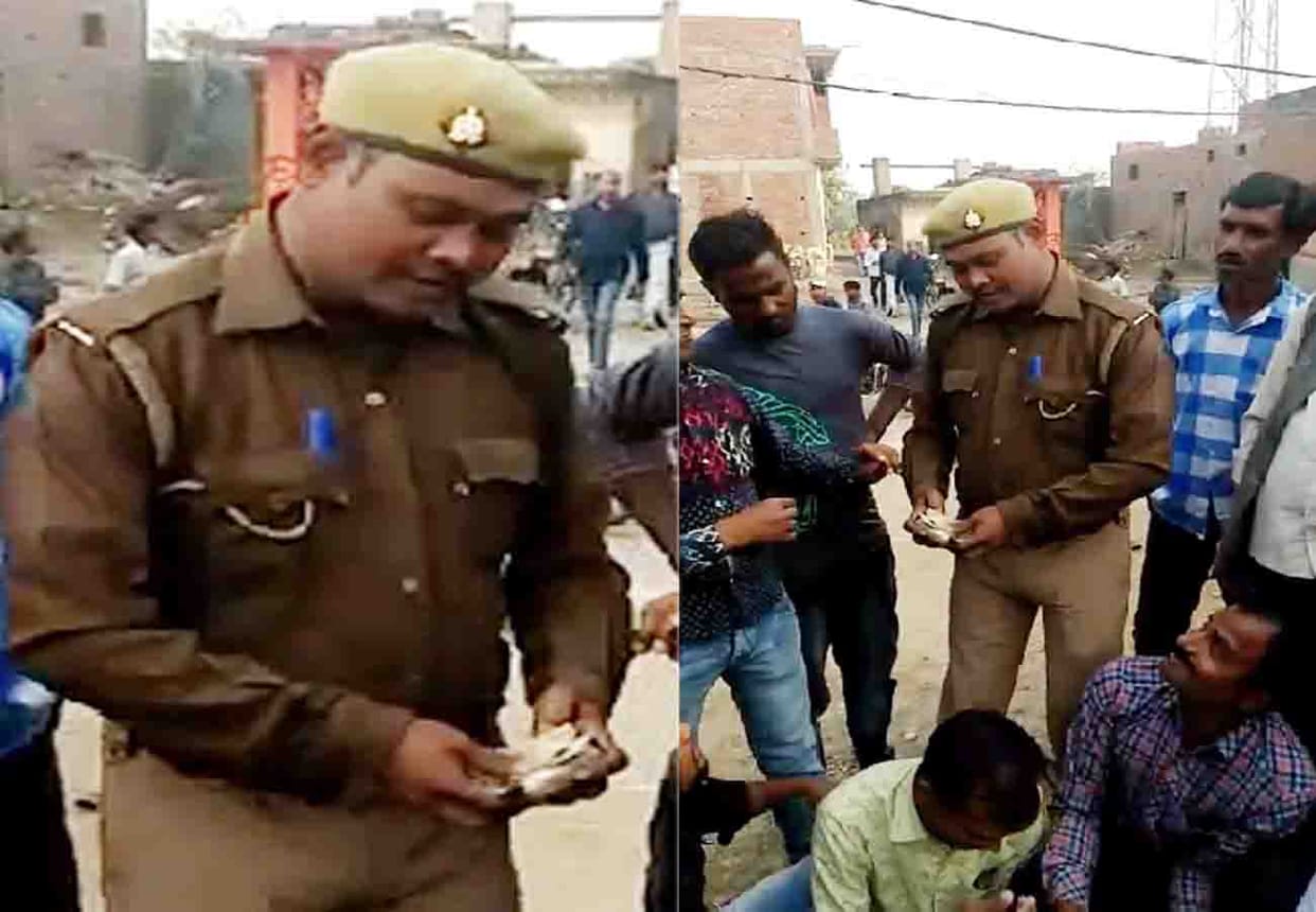 Three policemen suspend while taking gate money