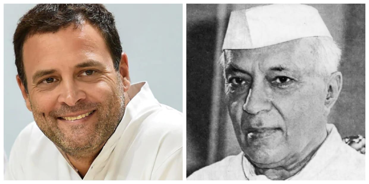 rahul gandhi remembring first pm jawaharlal Nehru said he respect for democrac