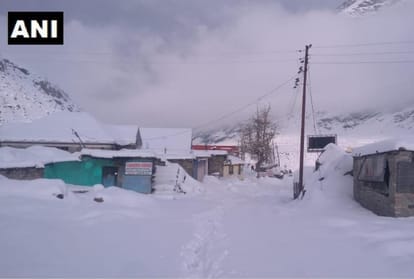 Himachal Pradesh Koksar Lahaul Spiti receives fresh snowfall