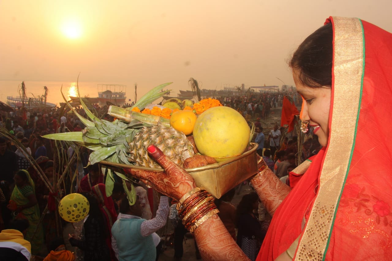 Chhath Puja 2018 celebration in varanasi see photos