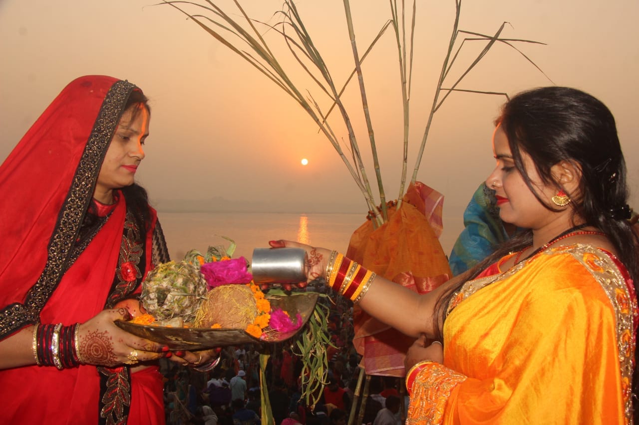 Chhath Puja 2018 celebration in varanasi see photos