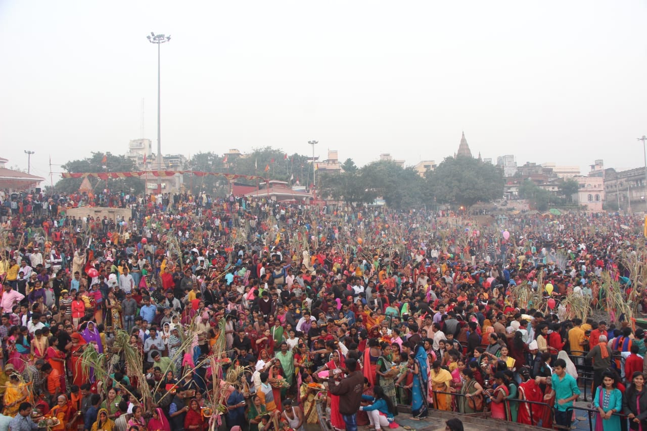 Chhath Puja 2018 celebration in varanasi see photos