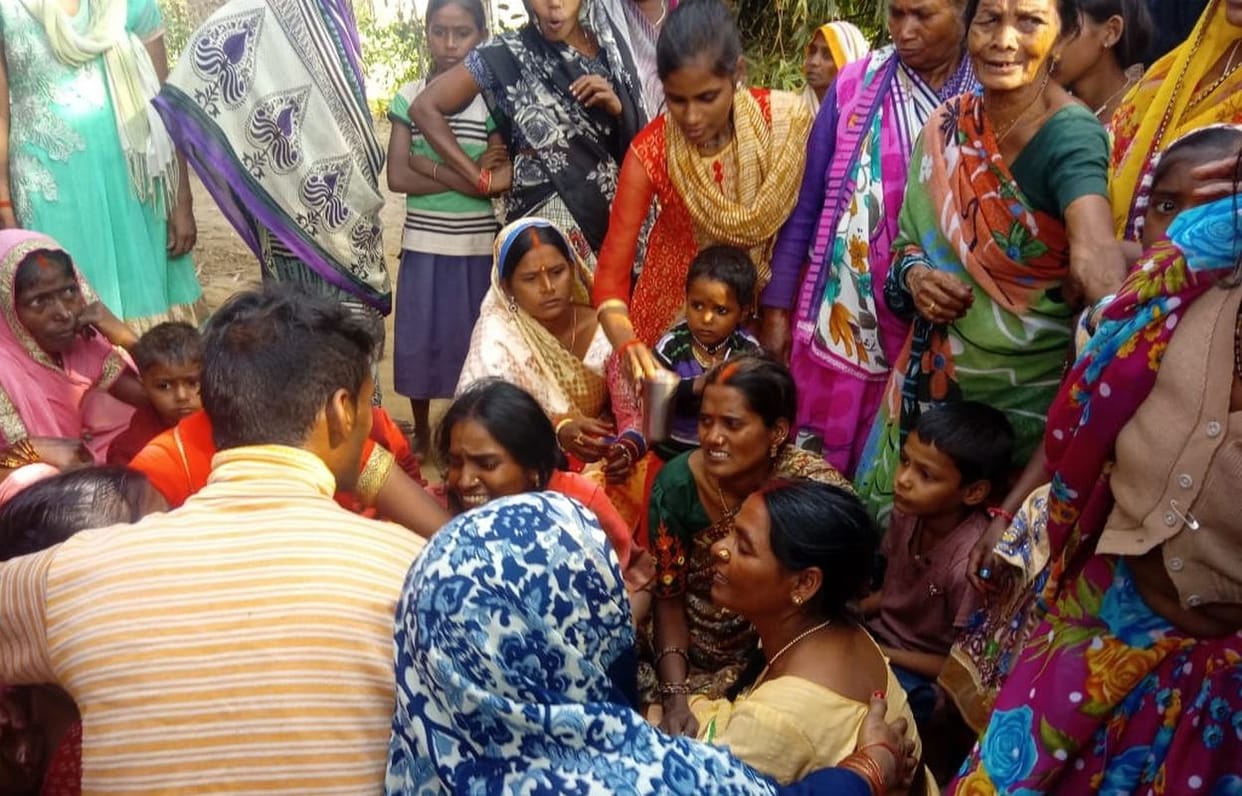 son drown in ganga river in front of mother when she doing chhath puja