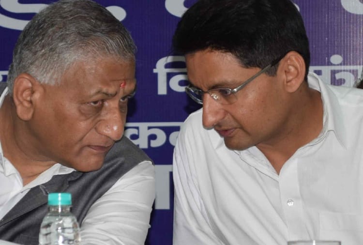Union Minister VK Singh reached in sonipat of haryana