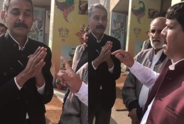 HCs officer misbehavior with BJP MLA In Haryana