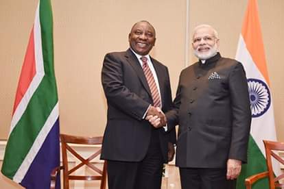 सायरिल रामापोसा-नरेंद्र मोदी