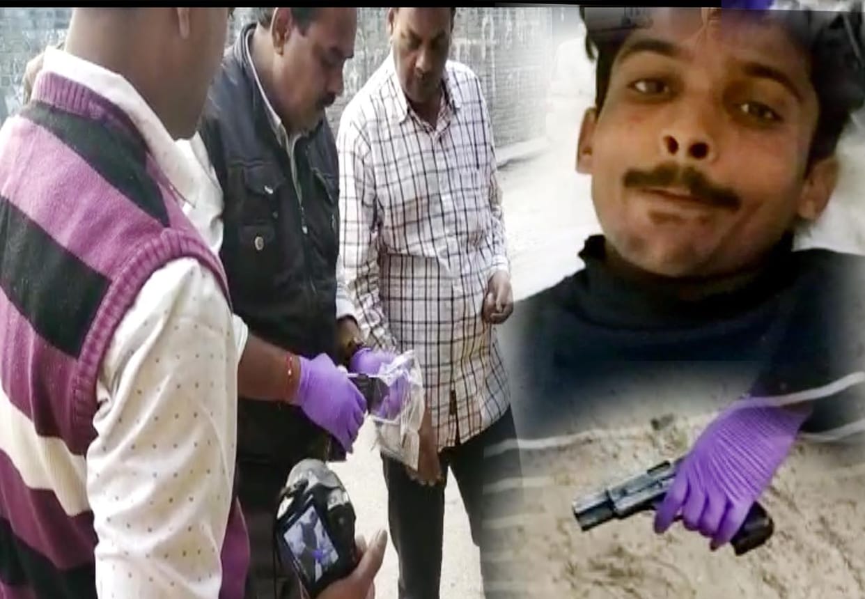 Encounter with criminal by kanpur police