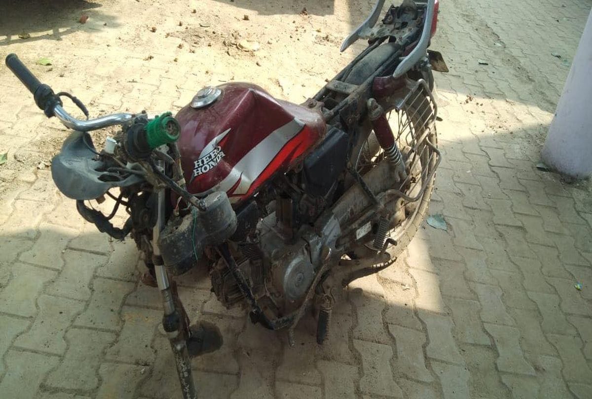 man dies after car hit the bike in govardhan mathura