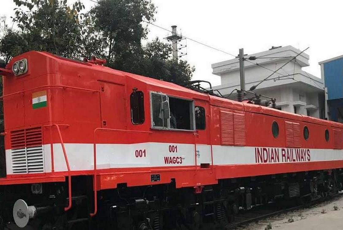 worlds first converted rail engine trial in DLW varanasi