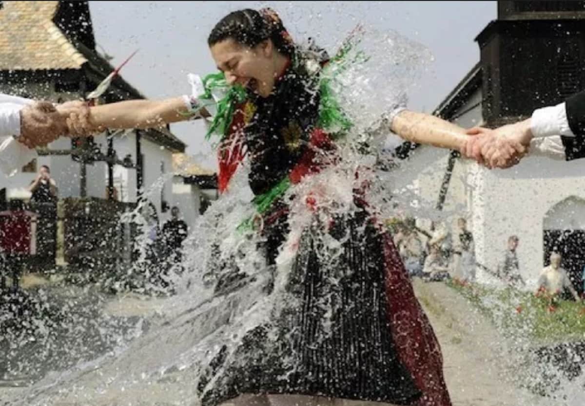people celebrate bizarre festival in this region known as wet monday