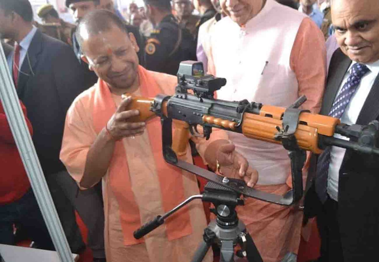 cm Yogi Adityanath inaugurates Defence Expo 2018 in Kanpur