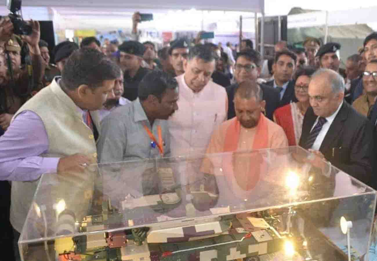 cm Yogi Adityanath inaugurates Defence Expo 2018 in Kanpur