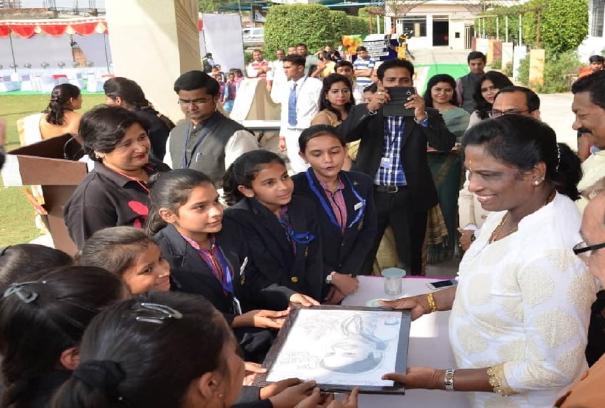 Meerut, pt usha reaches bds international school and said that girls should make a career in sports