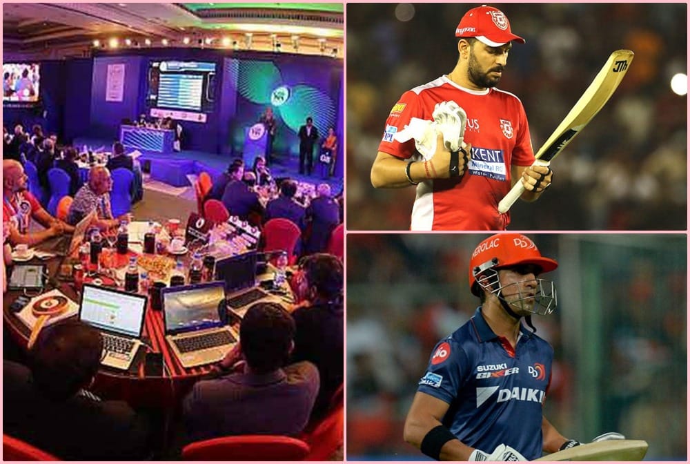 IPL 2019: Yuvraj singh, Gautam Gambhir Released by their respective franchises, see full team list