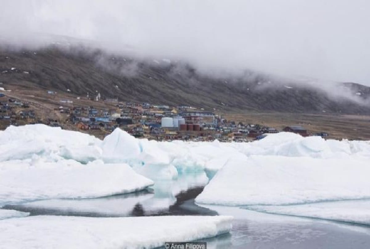 remote Arctic town which melting gradually