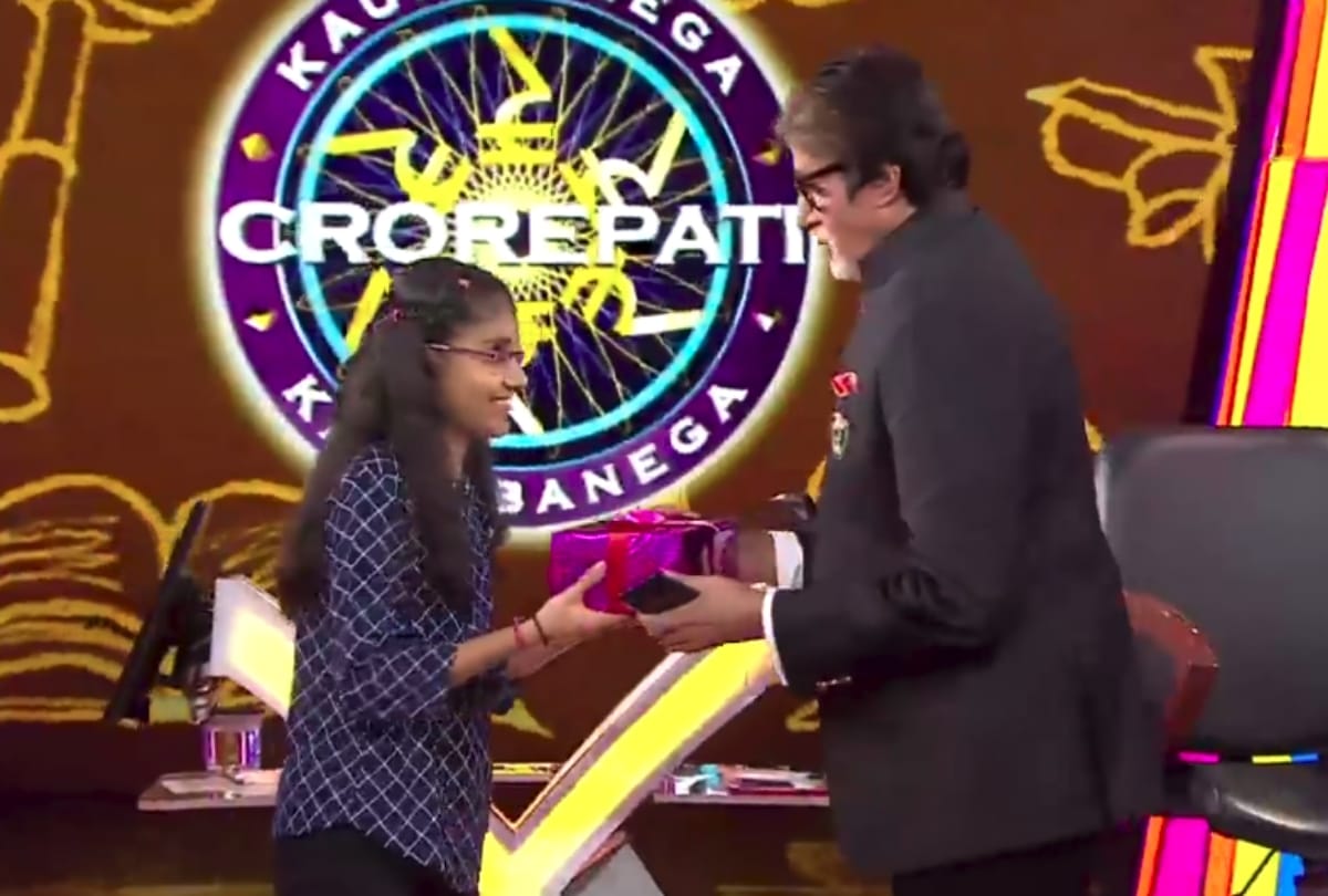 kbc 10 amitabh bachchan priyanshi mehrotra won 6.40 lakhs