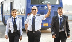 Flight accompanied by pilots of Sangamnagar from Bangalore