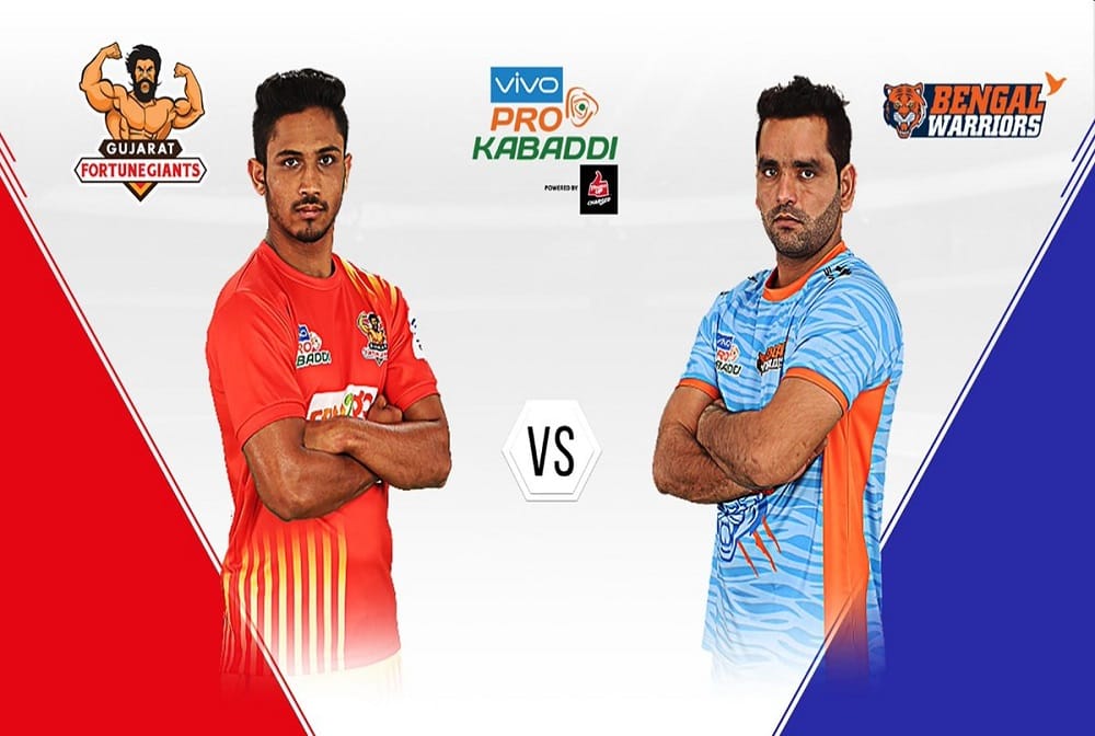 Gujarat Fortunegiants beat Bengal Warriors by 35-23 in pro kabaddi 2018