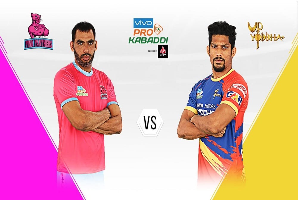 Jaipur Pink Panthers beat u.p.yodha by 45-28 in pro kabaddi 2018