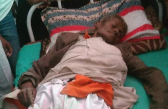 Elephant attack on youth in chandauli