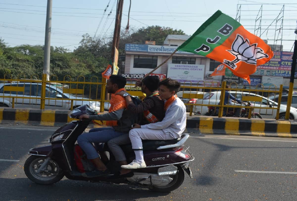 BJP Kamal sandesh yatra Bike Rally organized in Meerut