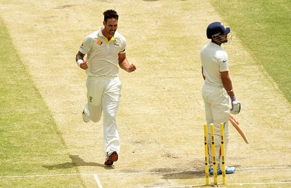 mitchell johnson took a dig on indina captain virat kohli