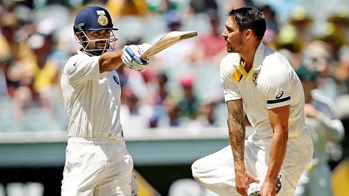 mitchell johnson took a dig on indina captain virat kohli