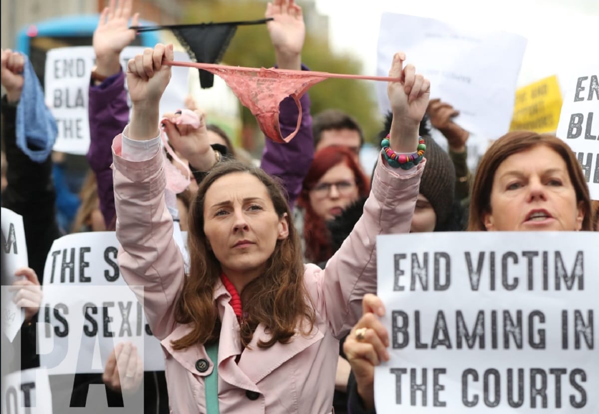 thong protest in Ireland also known as This Is Not Consent