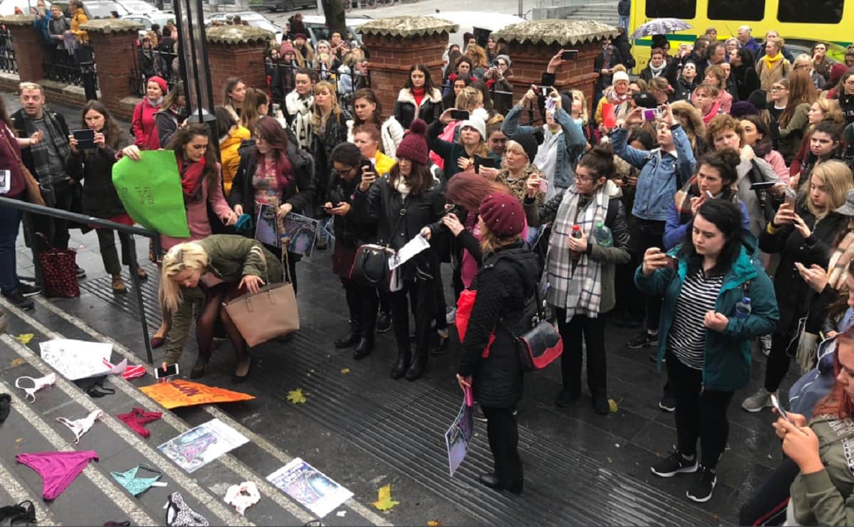 thong protest in Ireland also known as This Is Not Consent