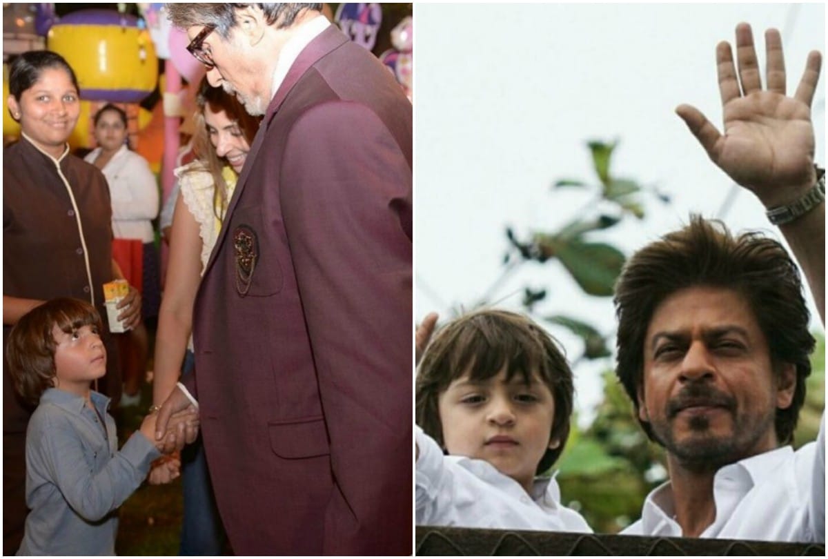 Shah rukh khan son abram thinks Amitabh bachchan is his grandfather