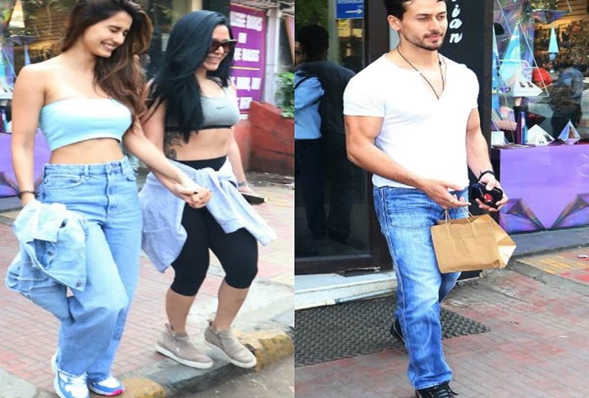 disha patni was seen with tiger shroff on a lunch date along with krishna shroff