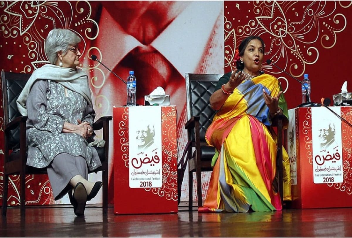 Javed Akhtar and film star Shabana Azmi in Pakistan to attend Faiz festival