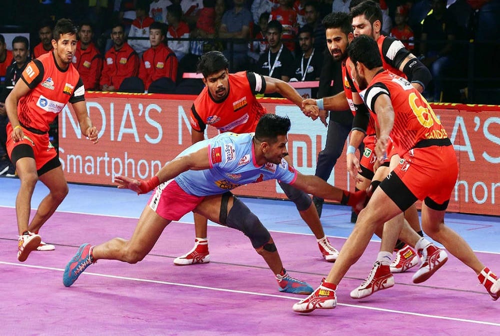 Bengaluru Bulls beats Jaipur Pink Panthers by 45-32 in pro kabaddi 2018