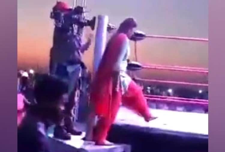 Chandigarh, Sapna Choudhary in Wrestling Ring Video Viral