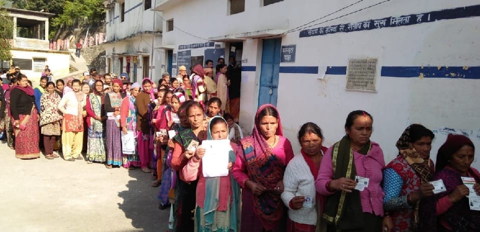 Voting percentage dropped in Bageshwar body election