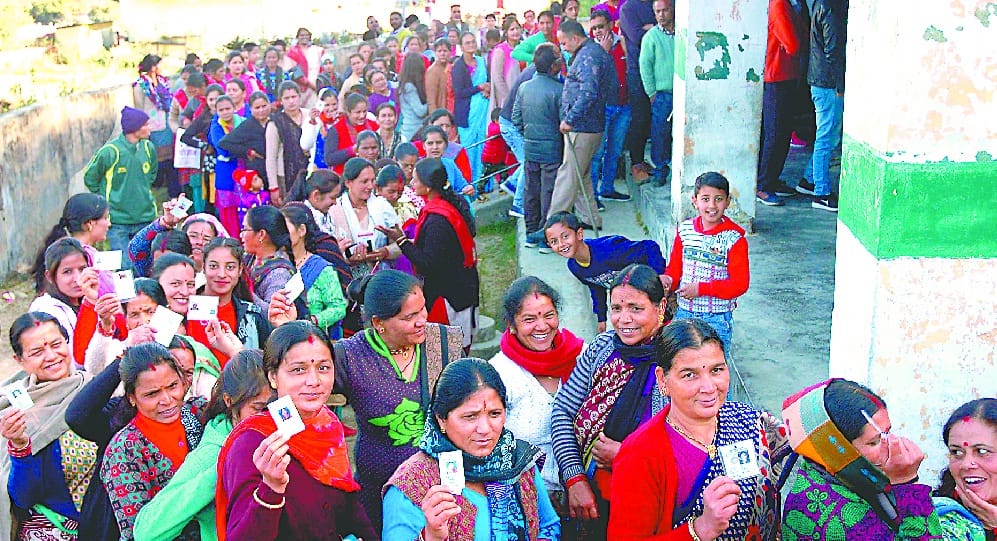 The percentage of voting increased after 10 o'clock in five bodies