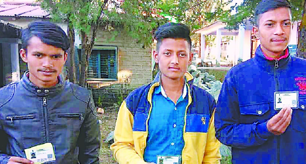 Youngsters excited by voting for the first time