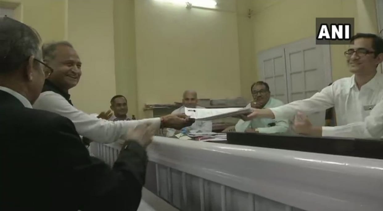 rajasthan assembly election 2018: Congress leader Ashok Gehlot sachin pilot nomination